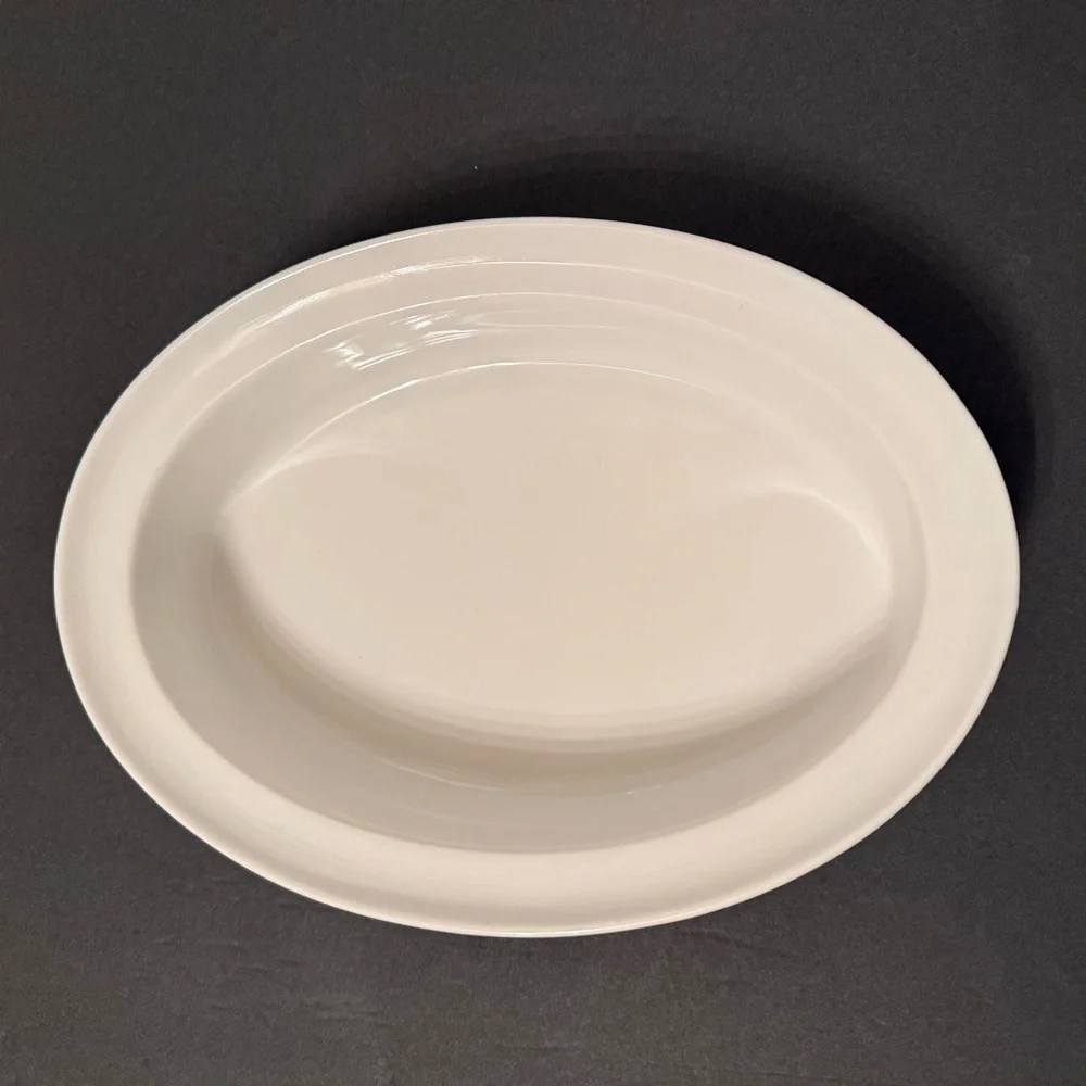 CRATE & BARREL BAKING DISH WHITE PORCELAIN OVAL HOME KITCHEN BAKEWEAR